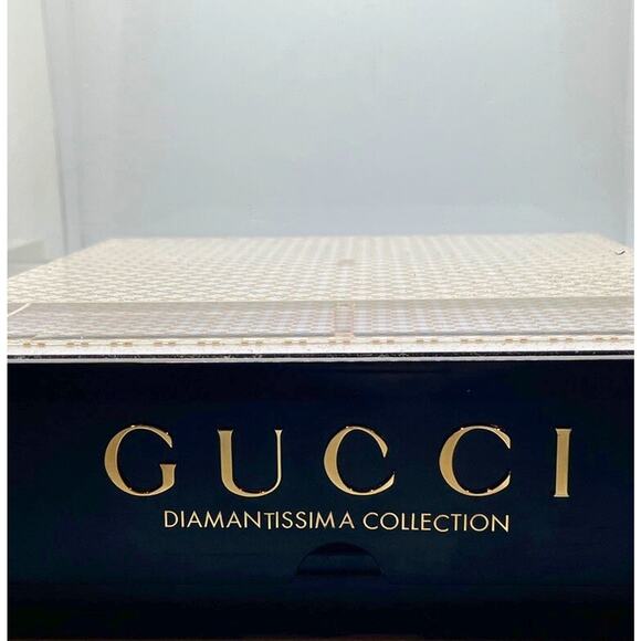 Gucci Diamantissima Watch Display Box Case Black Acrylic Extremely Rare - Picture 3 of 7